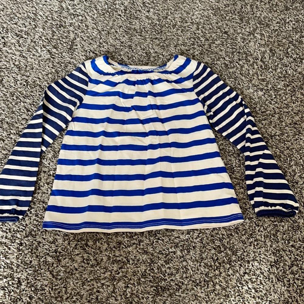 Lands End long sleeve striped shirt size 4 NWOT
